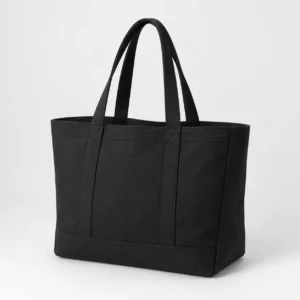 Black tote bag