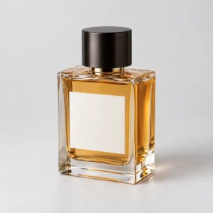 Amber perfume bottle